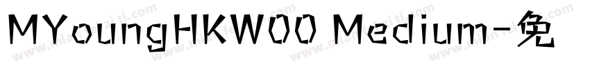 MYoungHKW00 Medium字体转换